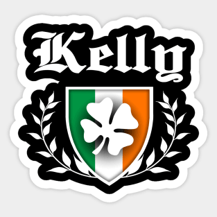 Kelly Shamrock Crest Sticker